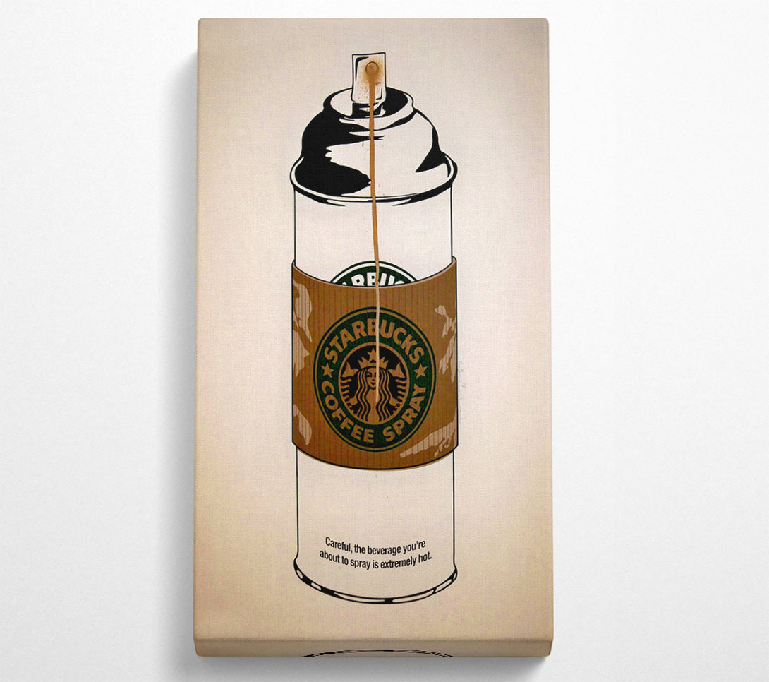  A Canvas Print of Banksy Starbucks Coffee Spray Canvas Print