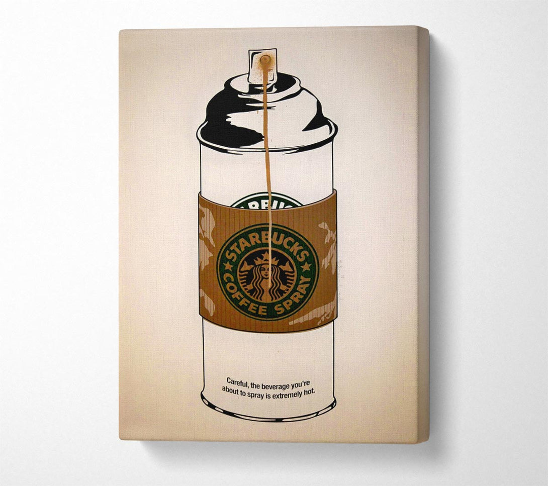  A Canvas Print of Banksy Starbucks Coffee Spray Canvas Print