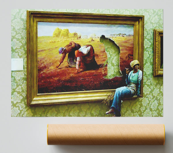 Banksy Taking A Break Poster