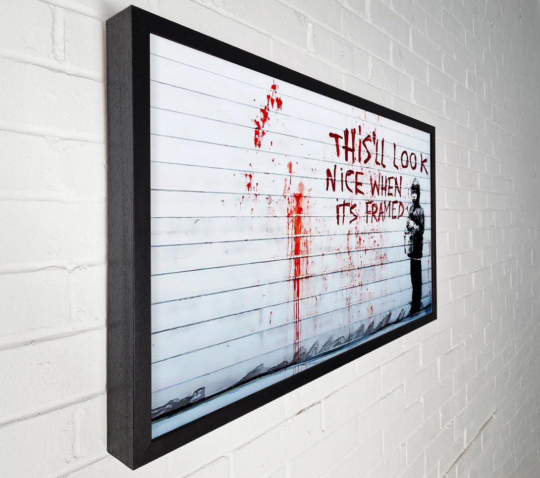  A Canvas Print of Banksy This Ll Look Nice When Its Framed Canvas Art