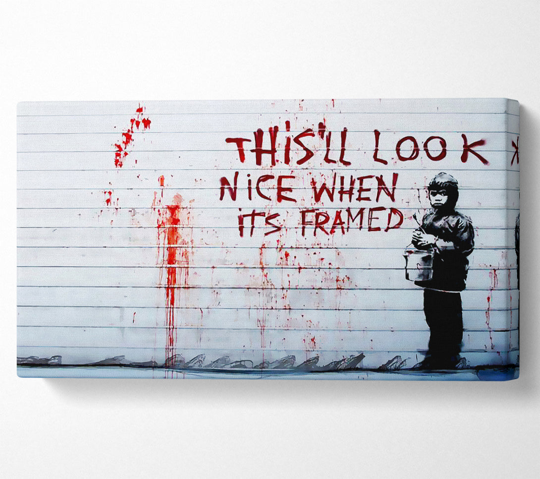  A Canvas Print of Banksy This Ll Look Nice When Its Framed Canvas Art