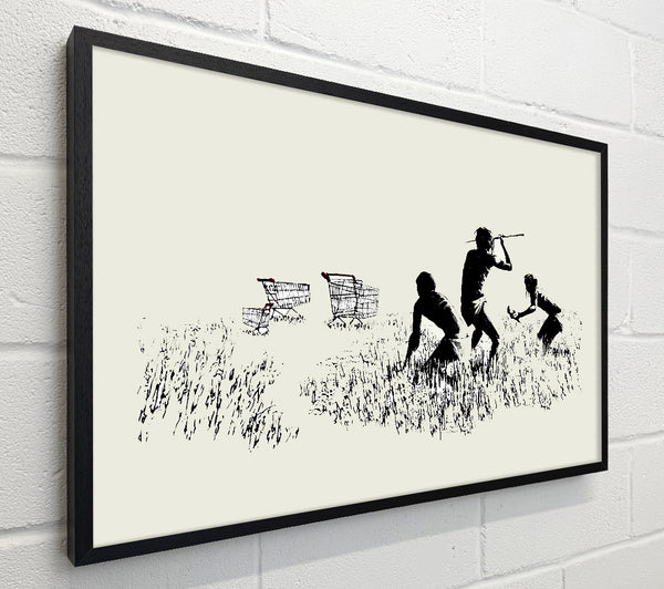 Banksy Trolley Hunters Cream