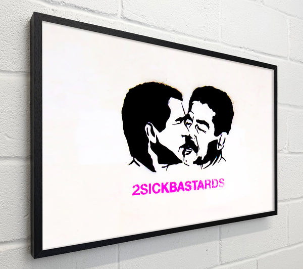 Banksy Two Sick White