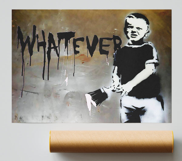 Banksy Whatever Kid Giclee Print
