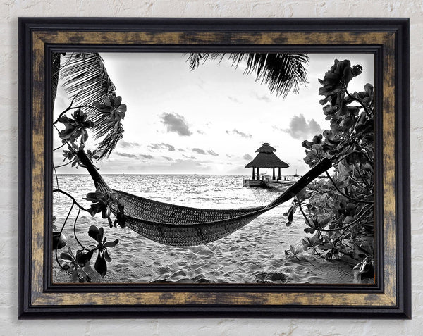 Tropical Paradise For Lovers Framed Print