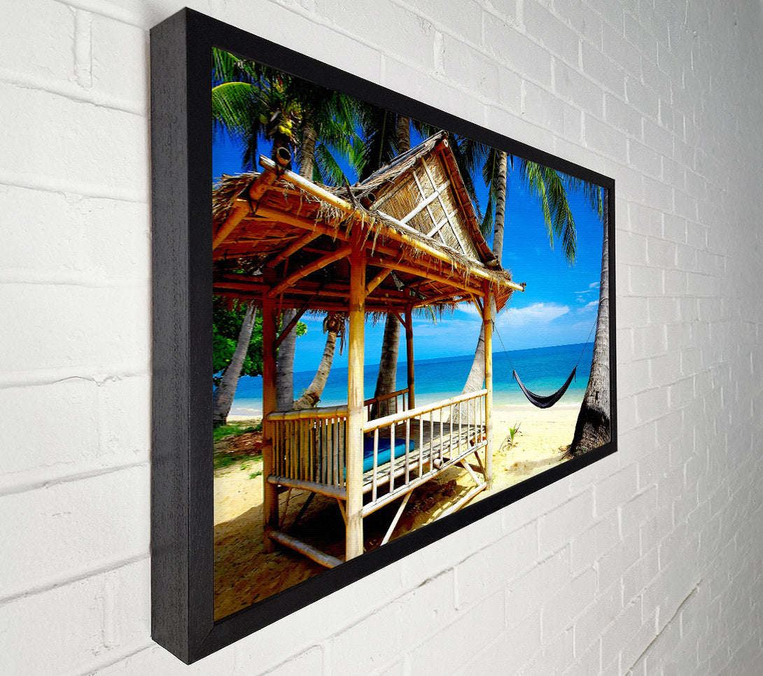  A Canvas Print of Tropical Resort- Canvas Print