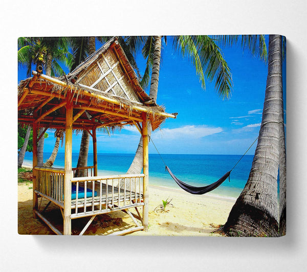  A Canvas Print of Tropical Resort- Canvas Print