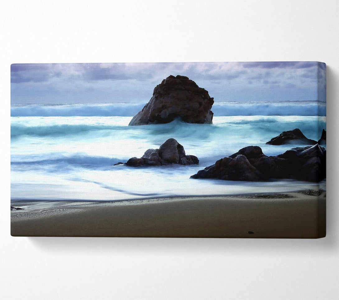  A Canvas Print of Twilight At Big Sur Canvas Wall Art