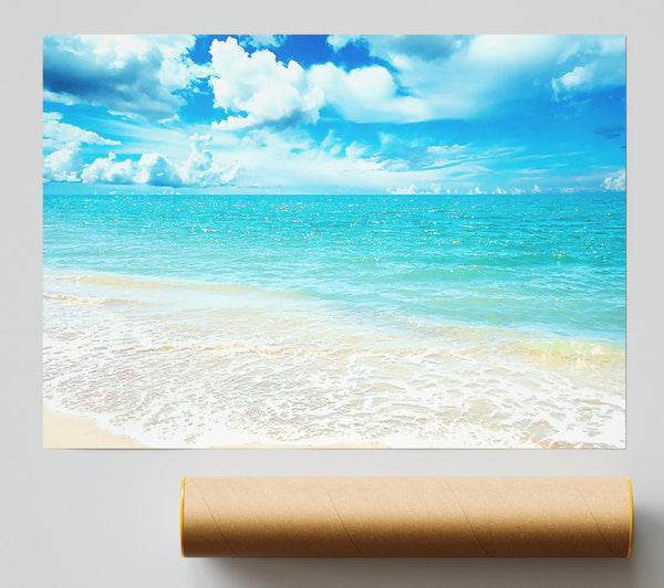 Turquoise Paradise Beach Print