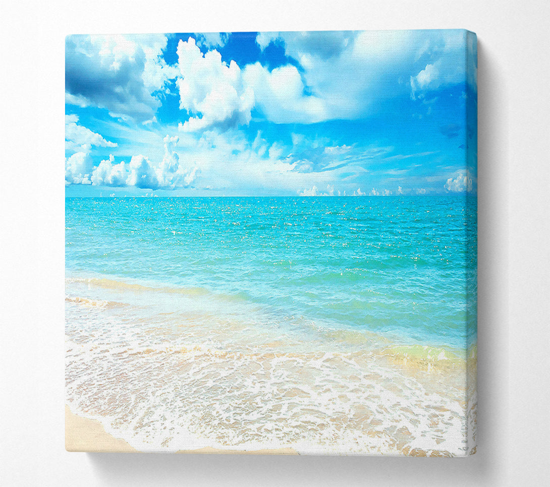  A Canvas Print of Turquoise Paradise Beach Canvas Wall Art