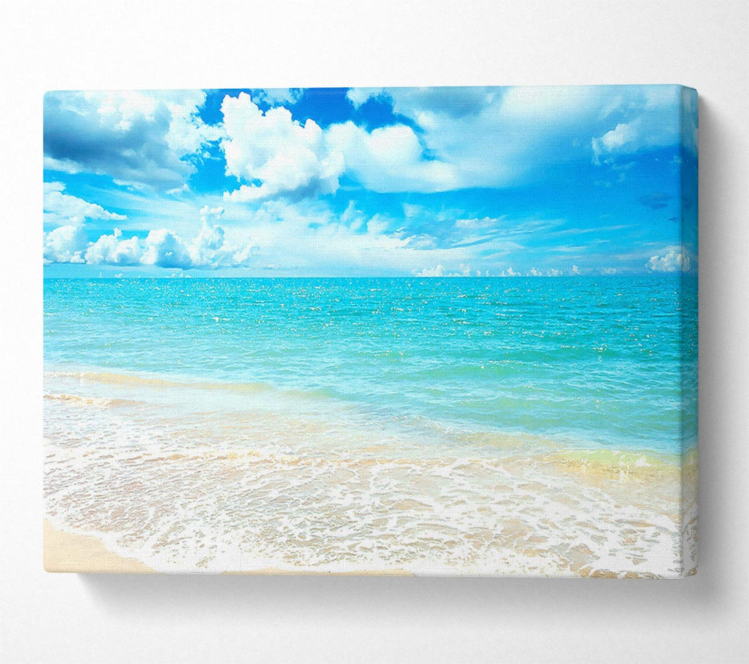  A Canvas Print of Turquoise Paradise Beach Canvas Wall Art