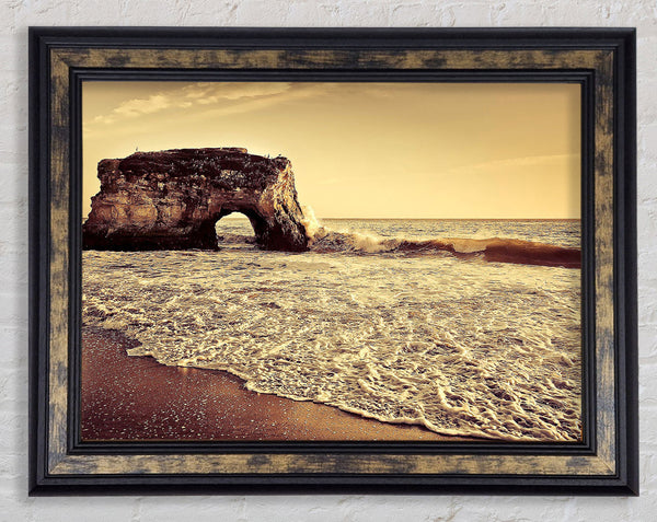 Beach Arch Framed Print
