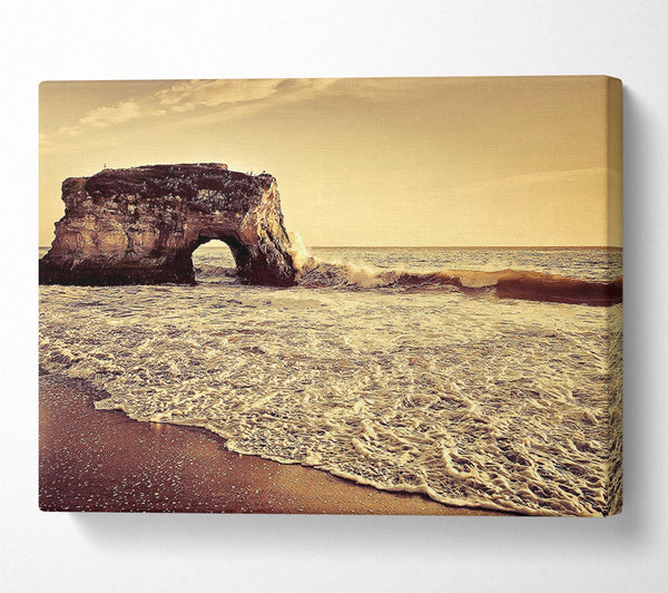  A Canvas Print of Beach Arch Canvas Wall Art