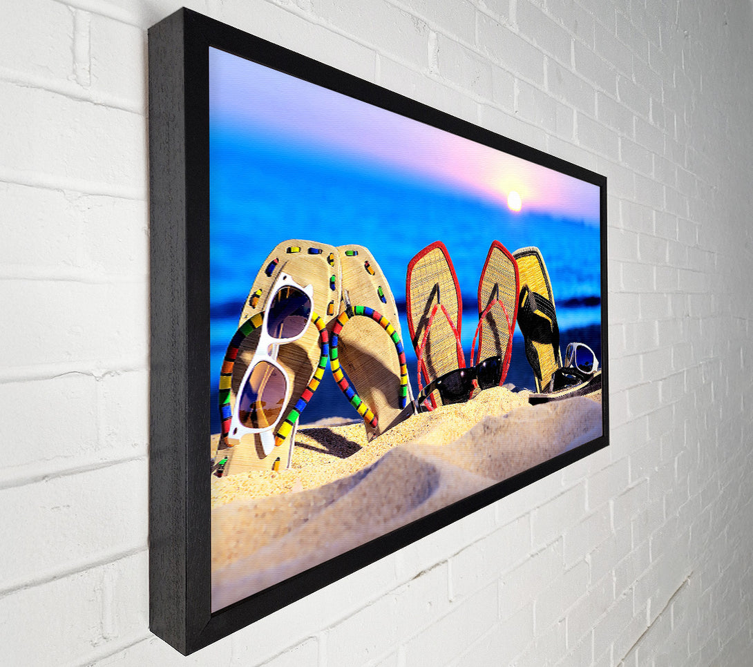  A Canvas Print of Friends Enjoying The Sun Canvas Print