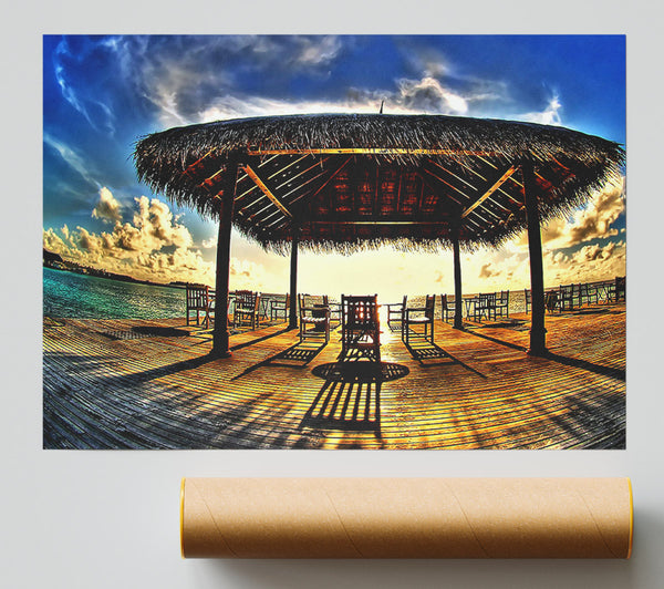 Watching The Sunset With Friends Print