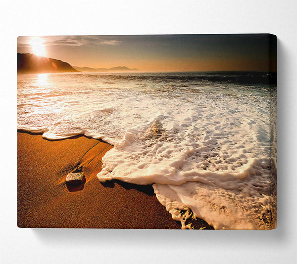  A Canvas Print of Sunset Ocean Delight Canvas Print