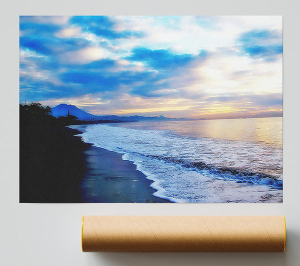 Blue Morning Sunrise Giclee Print