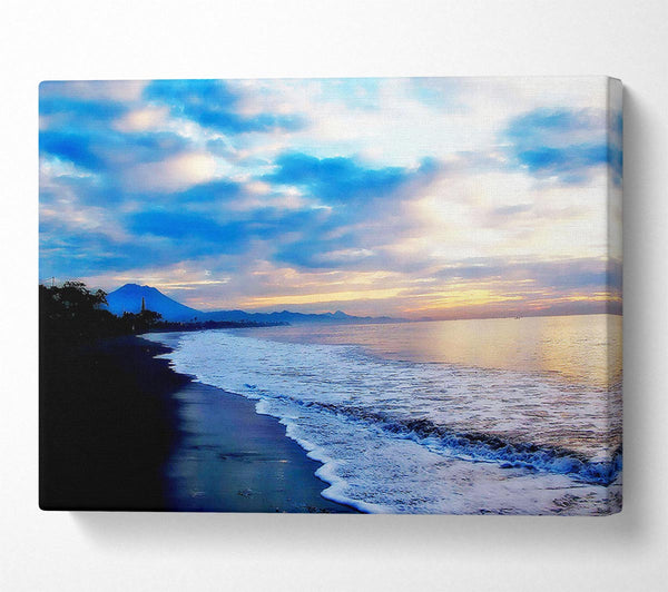  A Canvas Print of Blue Morning Sunrise Canvas Art