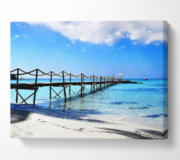  A Canvas Print of Boardwalk In Paradise Canvas Wall Art