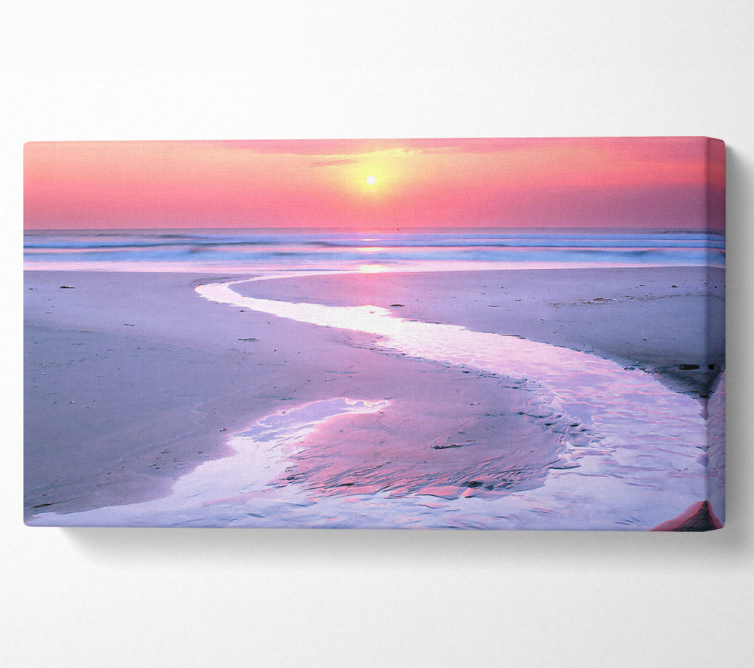  A Canvas Print of Estuary At Sunset Canvas Print