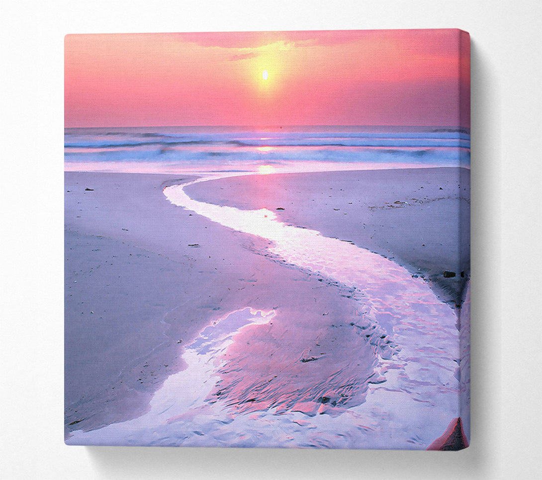  A Canvas Print of Estuary At Sunset Canvas Print