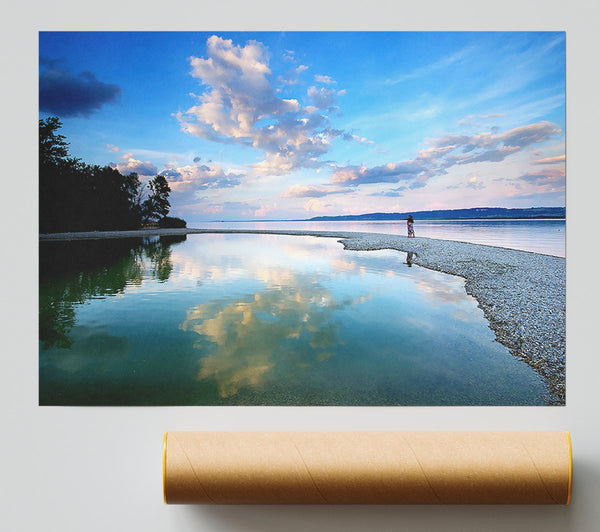 Reflections Of The Evening Clouds Giclee Print