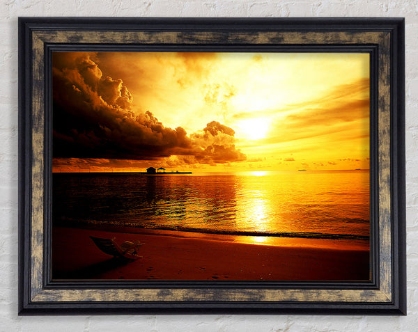 Gone Swimming Framed Print