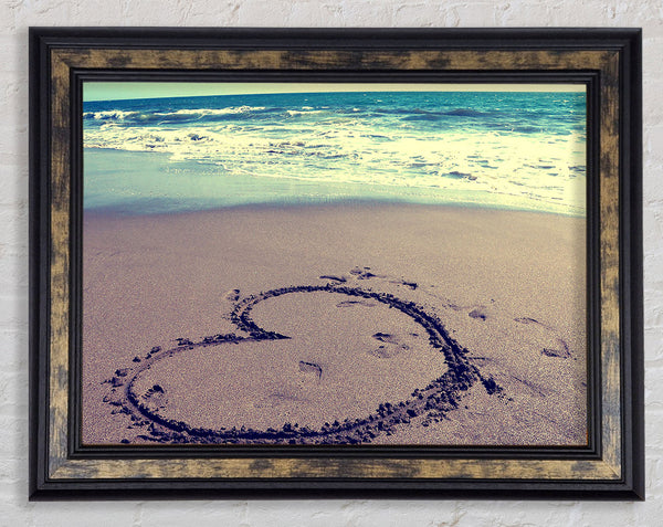 Heart On Beach