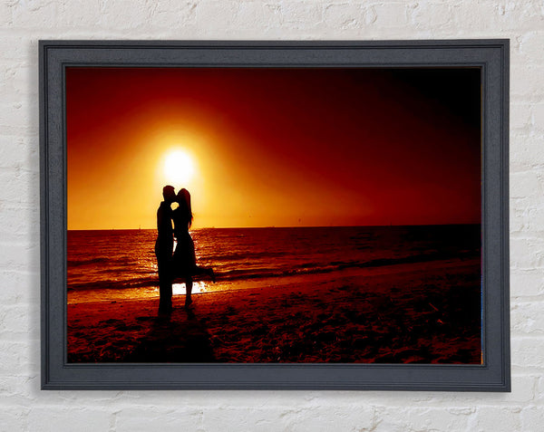 Lovers Beach Framed Print