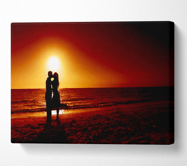  A Canvas Print of Lovers Beach Canvas Print
