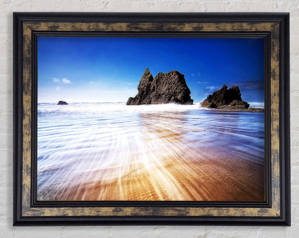 Low Tide Framed Print