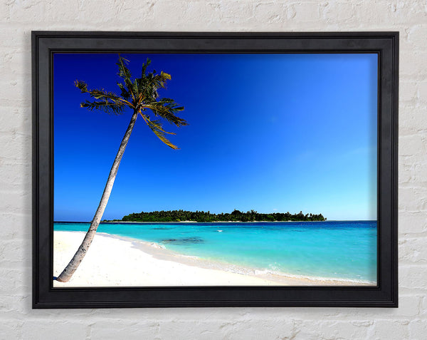Maldivian Beach Framed Print