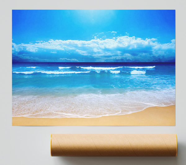 Ocean Waves Lapping On The Perfect Sands Giclee Print