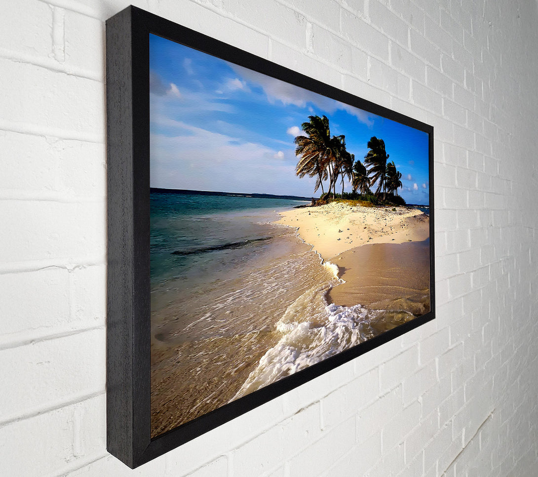  A Canvas Print of Palmtree Island Canvas Wall Art