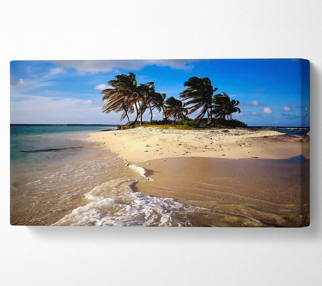  A Canvas Print of Palmtree Island Canvas Wall Art