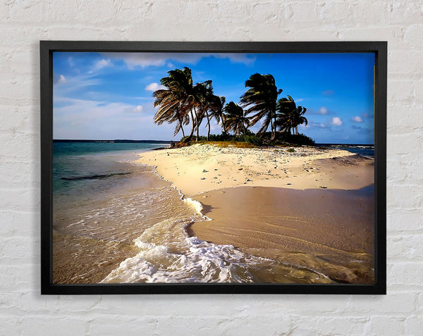 Palmtree Island Framed Print
