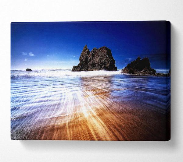  A Canvas Print of Retreating Wave Canvas Art
