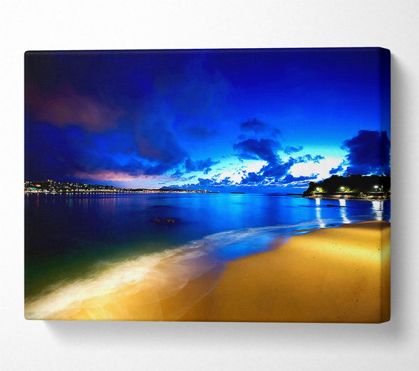  A Canvas Print of Saint Jean De Luz Beach Canvas Wall Art