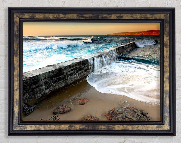 Sea Spill Framed Print