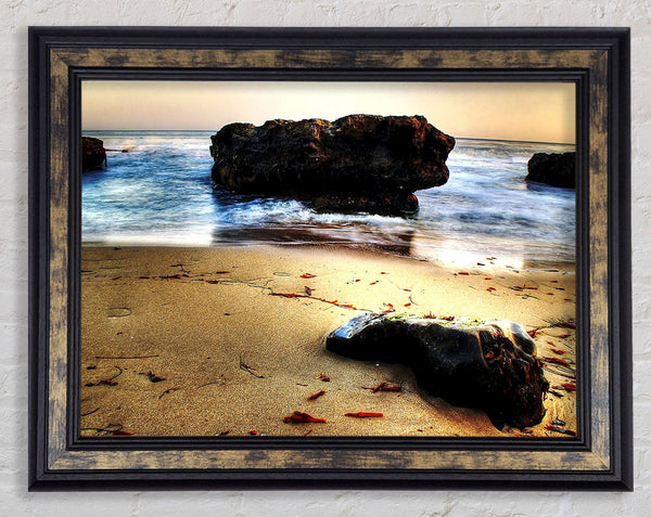 Sea Rocks Framed Print