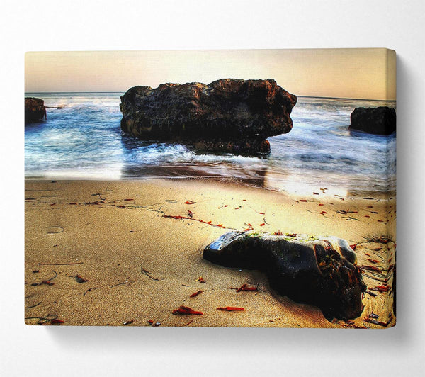  A Canvas Print of Sea Rocks Canvas Wall Art