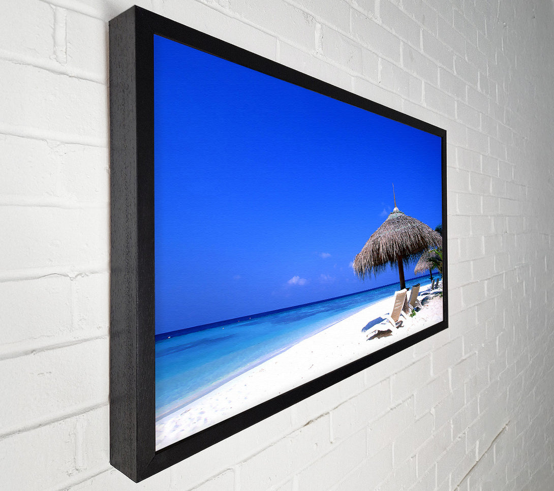  A Canvas Print of Lovers Sea Shore Beach Canvas Art