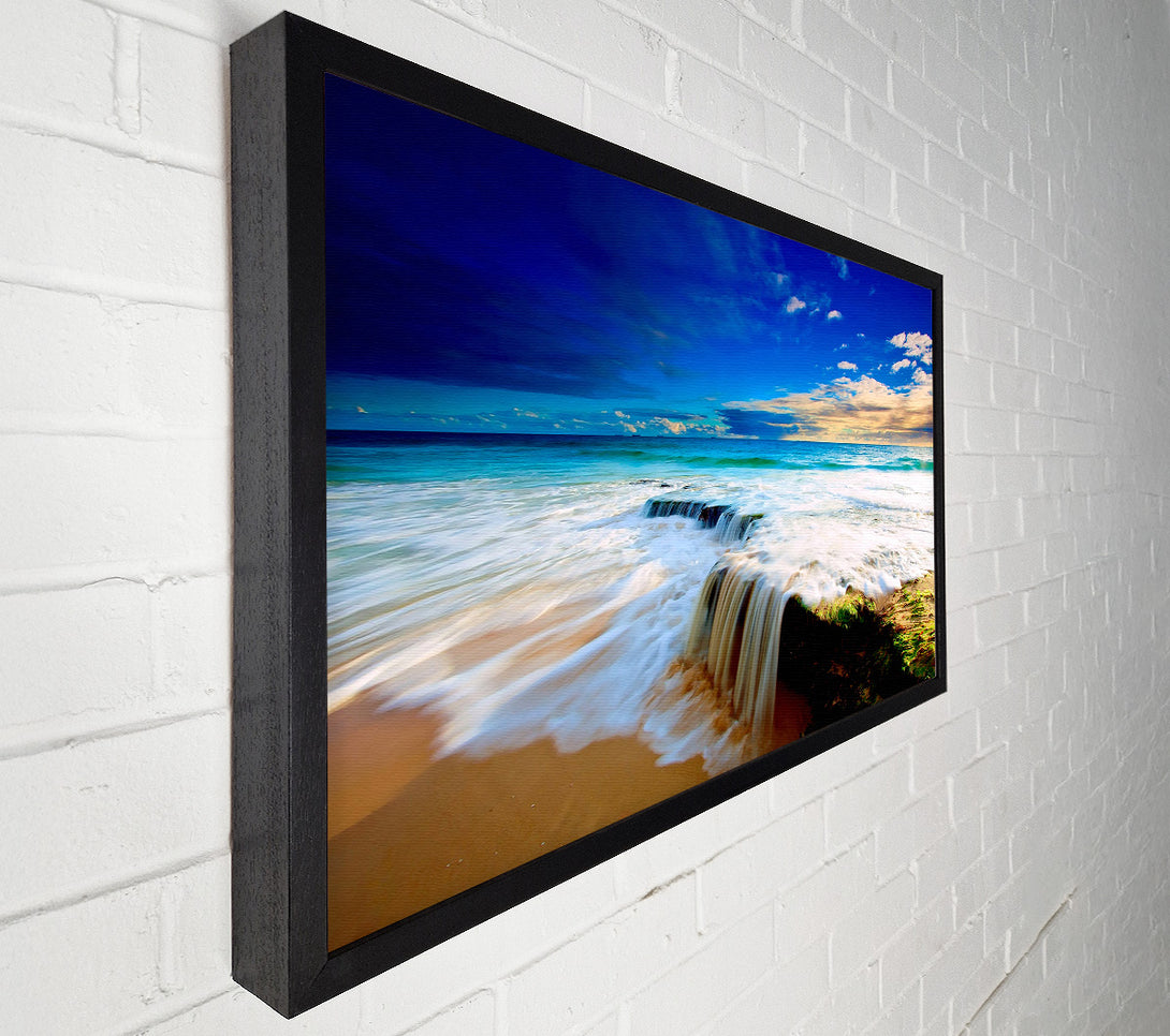  A Canvas Print of Spill Of The Ocean Waves Canvas Art