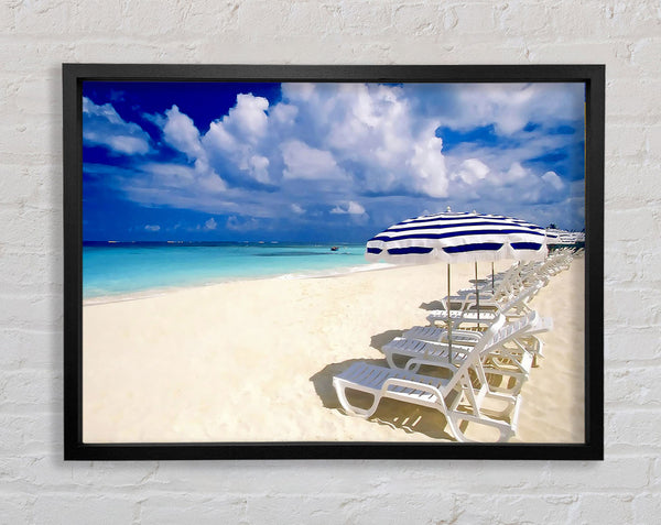 Sonnenliegen auf der Paradiesinsel