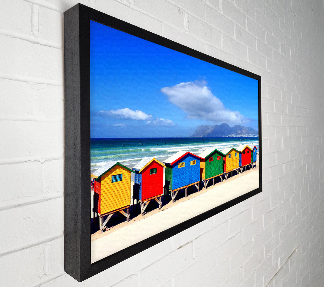  A Canvas Print of Beach Huts 2 Canvas Print