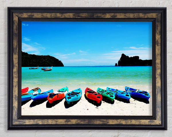 Boat Paradise Framed Print