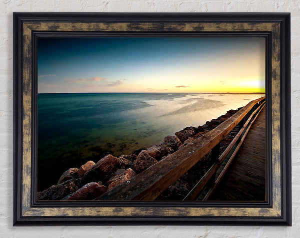 Clam Beach Framed Print