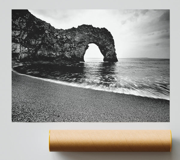 Gateway To The Ocean B N W Poster