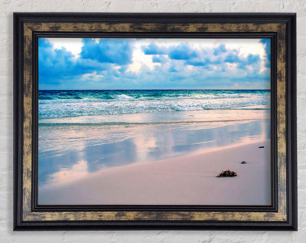 Surreal Ocean Shore Framed Print