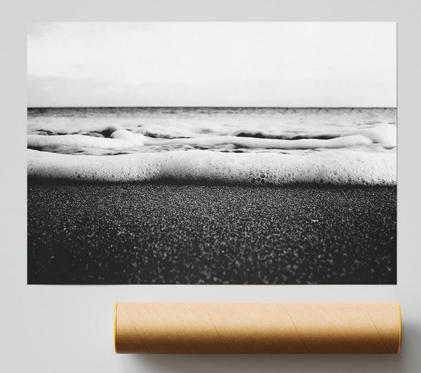 The Ebb Of The Ocean B N W Giclee Print